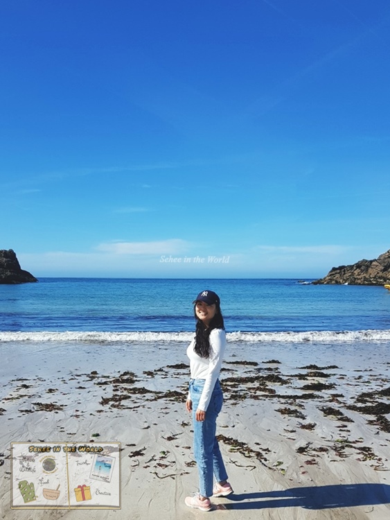 올더니섬(Alderney) 해변에서 찍은 사진 - Sehee in the World